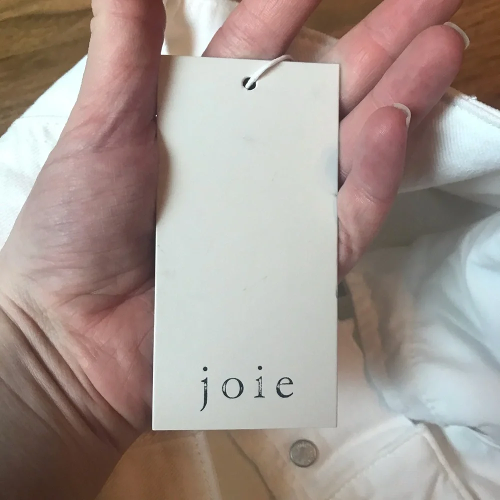 Joie Laurelle Porcelain High Waisted Cropped Jeans - Picture 10 of 13